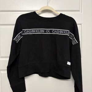 Calvin Klein Black Sweatshirt with Logo Detail
